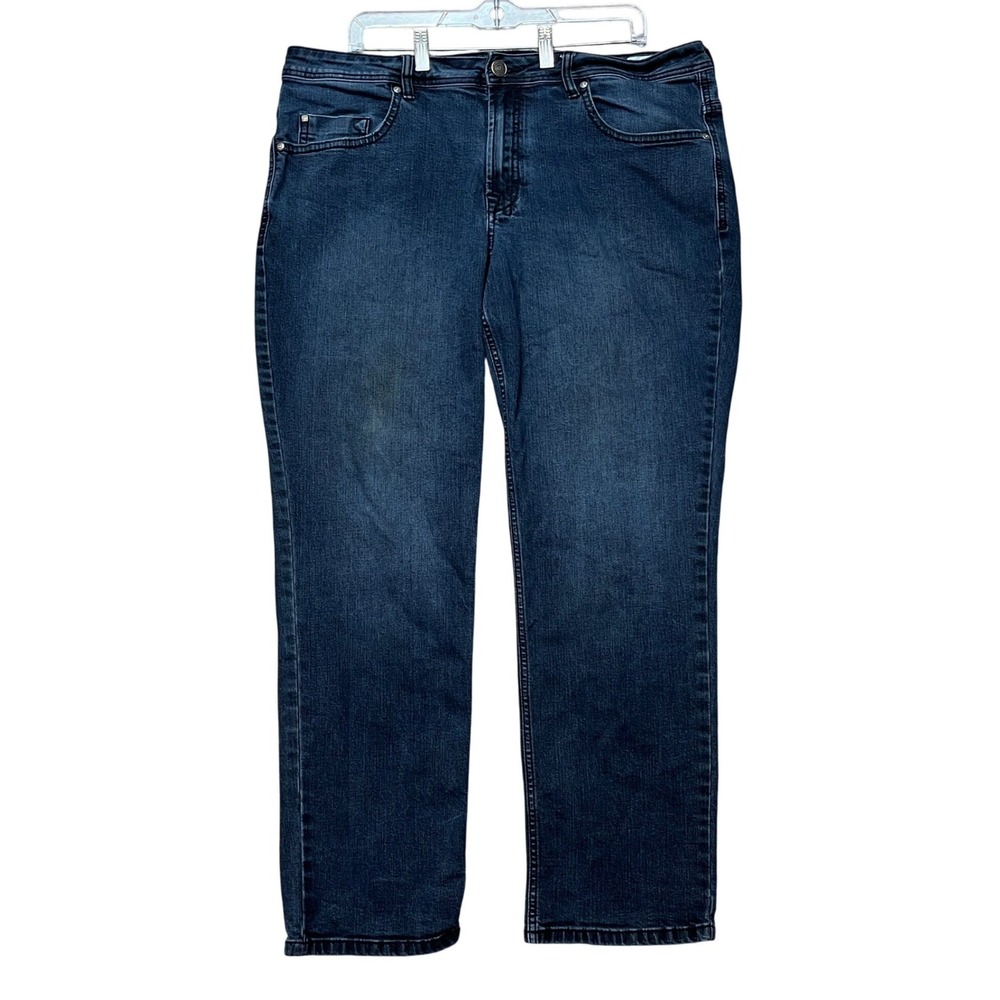 Buffalo Jackson Slim Straight Jeans Men 38x30 Dark Wash 5-Pocket Denim Twill EUC